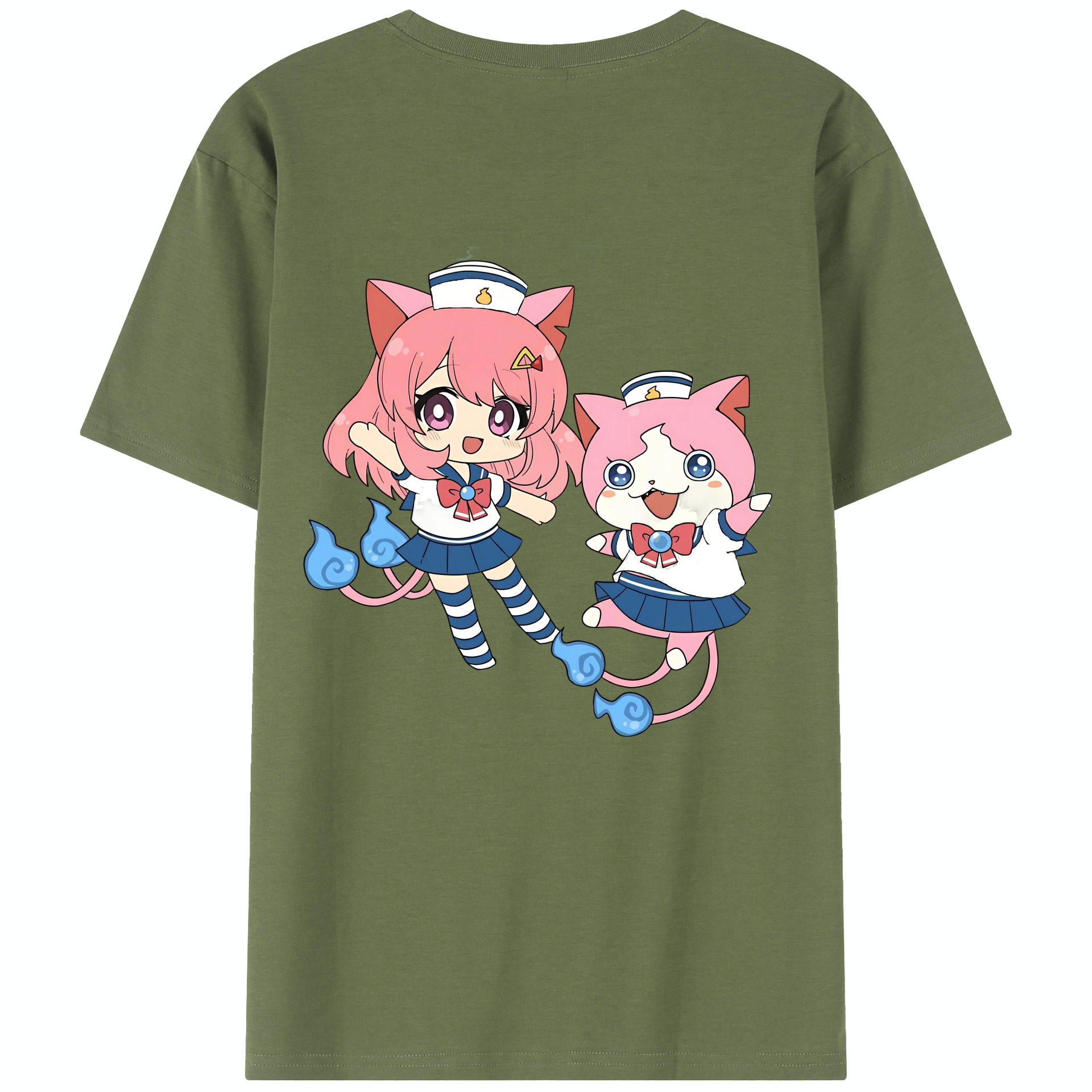 （画像用） 妖怪ウォッチ Yo-kai Watch 綿100％半袖Tシャツ（背面プリント）
